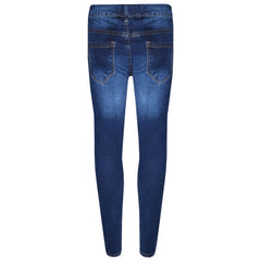 Kids Girls Stretchy Jeans Ripped Denim Pants Trousers Jeggings Age 3-14 Years