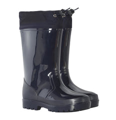 Kids Girls Boys Wellies Wellington Twin Tread Rainboot Non Slip Waterproof Shoes