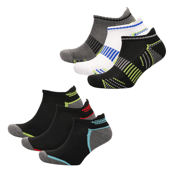 A2Z Mens No Show Trainer 3 Pack Low Cut Heatgear Lighweight And Durable Socks