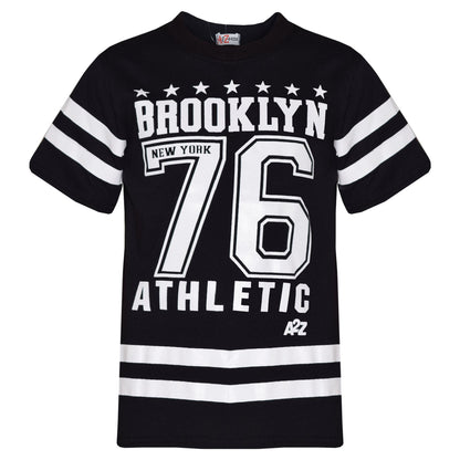 Boys Top Kids Designer Brooklyn 76 Camouflage T Shirt Tops & Trouser Set 5-13 Yr