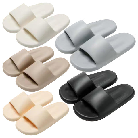 A2Z Mens Womens Open Toe Thick Sole Anti-Slip Pool Slides Bathroom House Sliders