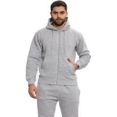 Mens Plain Tracksuit Hoodie Sweatpants Casual Gents Gym Exercise Adults Fashion
