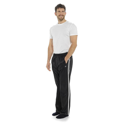 Mens Striped Leisure Jogging Lightweight Bottoms Elasticated Waist Sweatpants