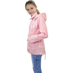 Kids Girls Raincoat Jackets Wind Resistant Lightweight Hooded Waterproof Rainmac