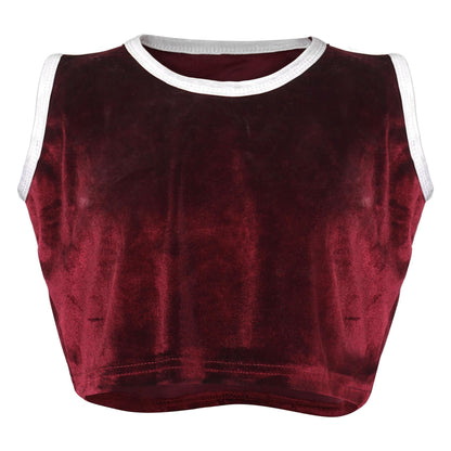A2Z 4 Kids Girls Velour Crop Top Shorts Set Contrast Taped Outfit Clothing Sets
