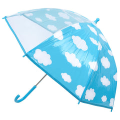 A2Z Kids POE Clear Dome Umbrella Wind and Rain Resistant Outdoor Travel Brolly