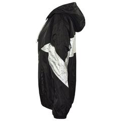 A2Z 4 Kids Girls Boys Windbreaker Jackets Metallic Panelled Hooded Raincoats