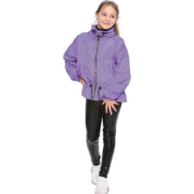 A2Z 4 Kids Windbreaker Shower Proof Windproof Lilac Jacket Stylish Lightweight Casual Coat Girls Cagoule Rain Mac Raincoats Age 5-13 Years - A2Z 4 Kids