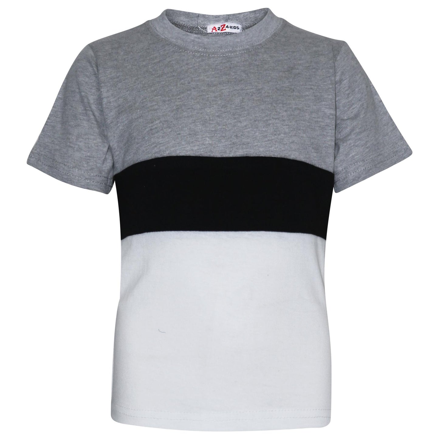 Kids Colour Contrast Panel Top & Shorts Set Summer Wear Girls Boys Age 5-13 yrs