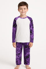 A2Z 4 Kids Girls Boys PJs Plain Color Stylish Color Contrast Pyjamas Sleepwear