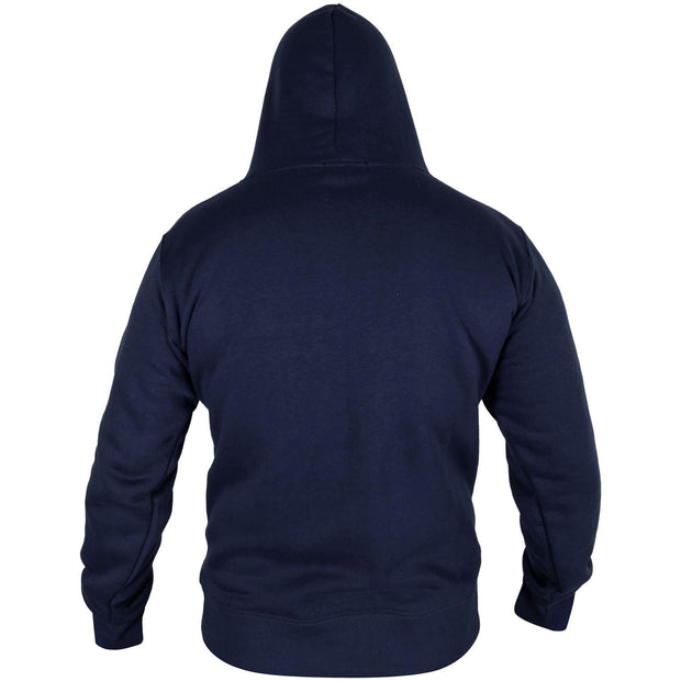 Mens Fleece Plain Zipper Hooded Long Sleeve Sweatshirt For Adults S-4XL
