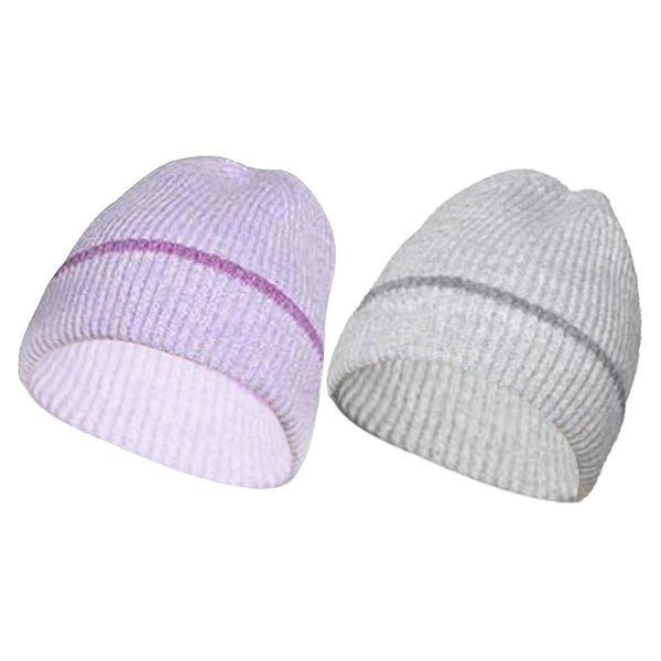 A2Z Ladies Hat Ribbed Brushed Bobble Knit Comfortable Winter Warm Women Hats
