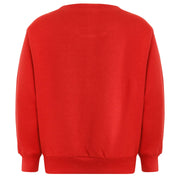 Kids Plain Tracksuit Sweatshirt Set Jumper and Bottoms PE School Girls Boys 2-13