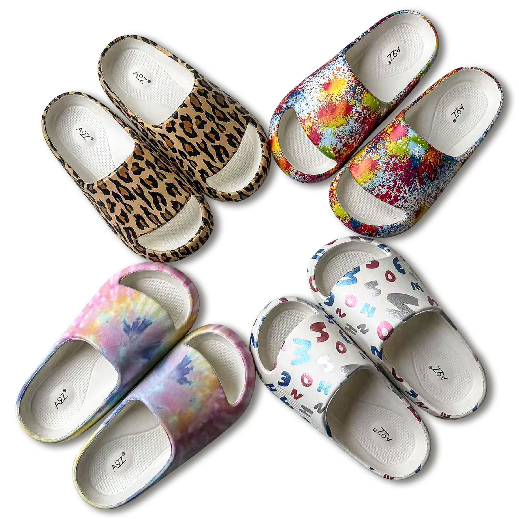 A2Z Mum Daughter Sliders Soft EVA Non Slip Shower Pool Slippers Beach Footwear