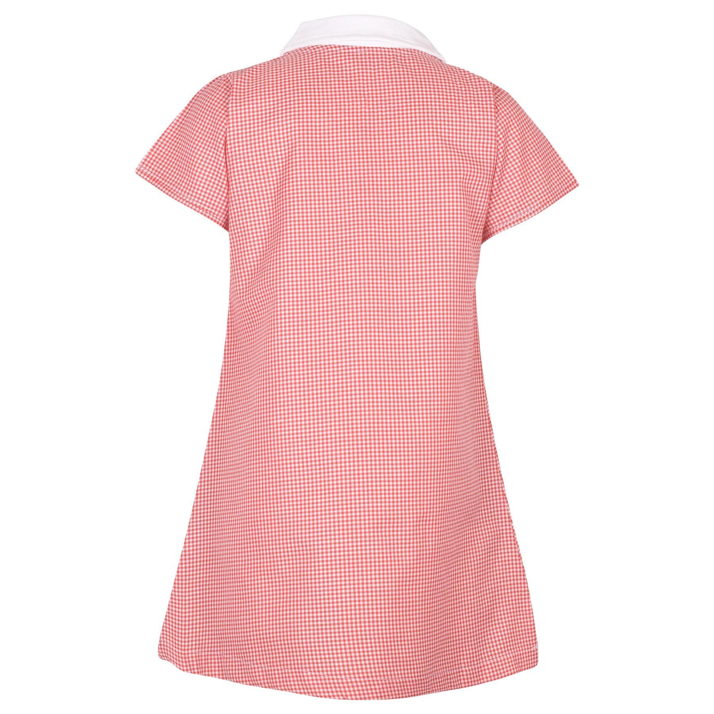 Girls Gingham 2 Pack School Dress Check Zip Up Summer Dresses With Scrunchies