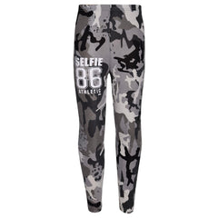 Girls Top Kids Designer's #Selfie 86 Camouflage T Shirt & Legging Set 7-13 Years