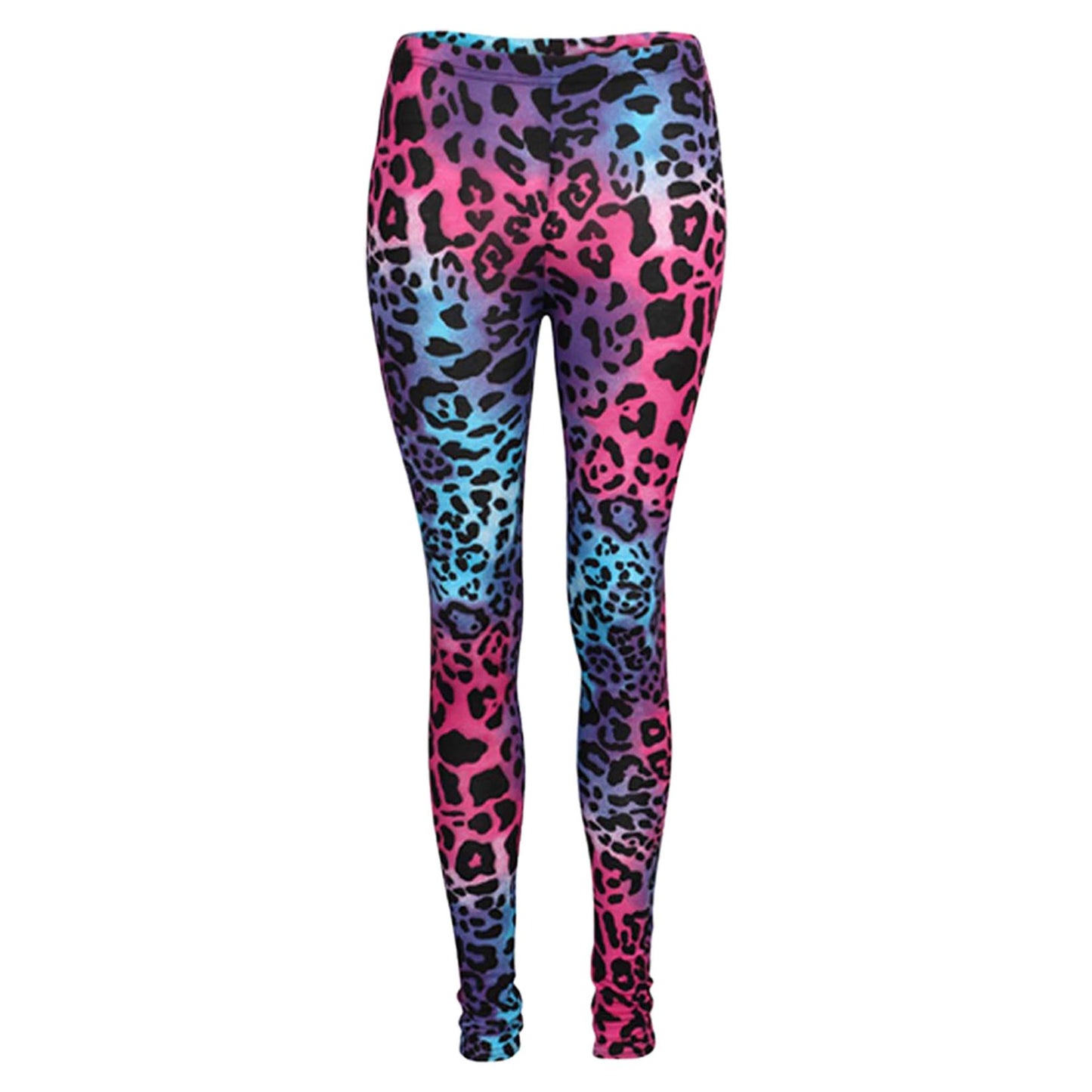 Girls Top Kids #01 Paris Print Trendy Top & Multi Leoaprd Legging Set 7-13 Years