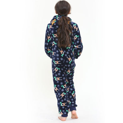 A2Z Onesie One Piece Kids Christmas Rudolph Pyjamas Costume Girls Boys