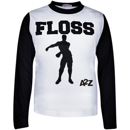 Kids Boys Girls Pyjamas Trendy Floss A2Z Print Xmas Loungewear Pjs Outfit Sets