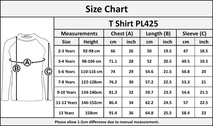 Kids Boys Girls T Shirts Plain Baseball Long Raglan Sleeves Sports Tees 2-13 Yrs