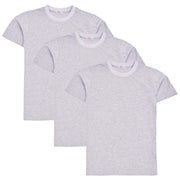 Kids Boys Girls Pack Of 3 T Shirts Plain Summer Fashion Soft Feel Tank Top Tees