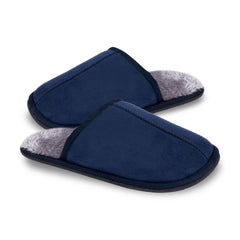 A2Z Mens Mule Slipper Memory Foam Quilted Puffa Fleece Lined Slip-On House Shoes