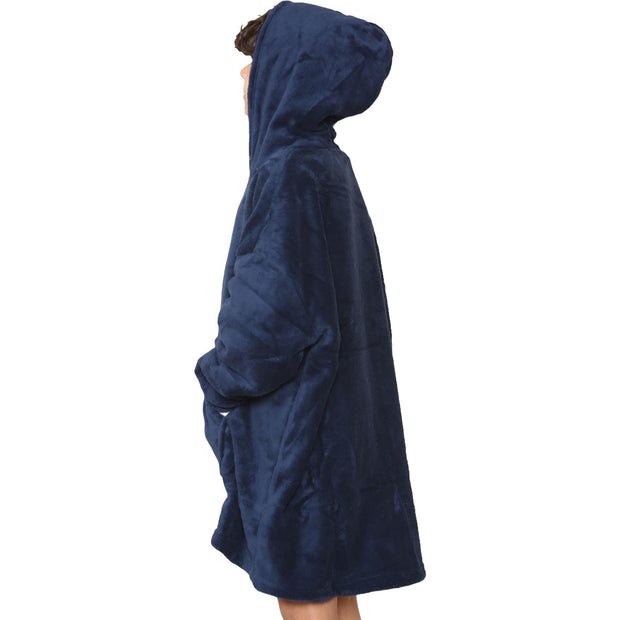 Kids Girls Boys Ultra Soft Oversized Hoodie Snuggle Plush Sherpa Fleece Lining