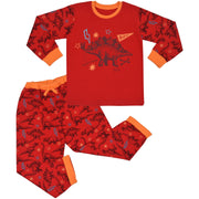 Kids Girls Boys Dinosaur Print Pyjamas Set - A2Z 4 Kids