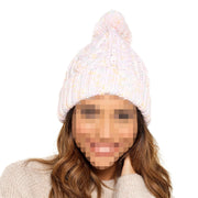 A2Z Ladies Hat Chunky Knit Beanie Bobble Pom Pom Stylish Winter Warm Cozy Hats