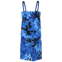 Kids Girls Plain Color Playsuit Trendy Summer All In One Jumpsuit New Age 5-13 Y