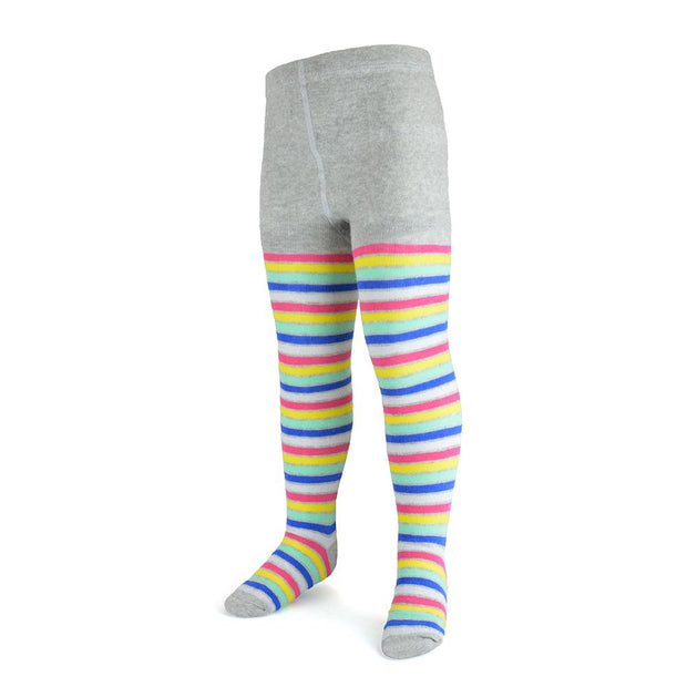 A2Z 4 Kids Girls Cotton Rich Tights Striped Comfortable Stretchy Warm Durable Super Soft Children's Leggings