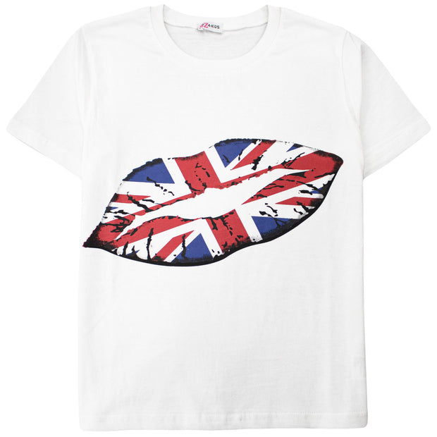 Kids Girls Boys T Shirts England Football World Cup Top & Tees Age 5-13 Years