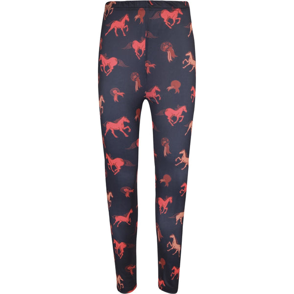 A2Z 4 Kids Girls Legging Horses Print Black Stretchy Soft Summer Fashion Legging