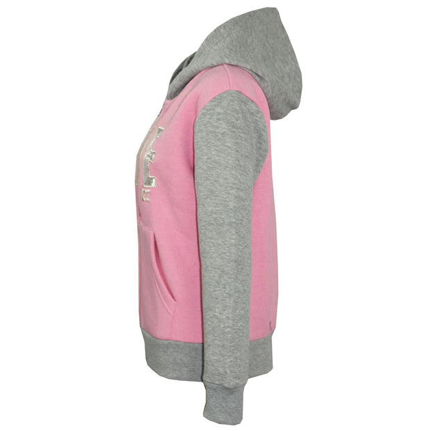 A2Z 4 Kids #SELFIE Tracksuit Sequin Embroidered Baby Pink & Grey Hoodie with Jogger Sweatpants Sports Casual Fashion Activewear Set Girls Boys Childrens Age 5-13 years