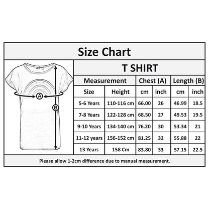 A2Z 4 Kids Girls T Shirts Rainbow Print Stylish Fahsion Trendy Summer Black T Shirt Tank Top & Tees New Age 5 6 7 8 9 10 11 12 13 Years