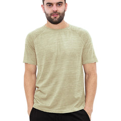 A2Z Mens Marl Round Neck T-Shirt HNL Projection Printed Short Sleeves T Shirt