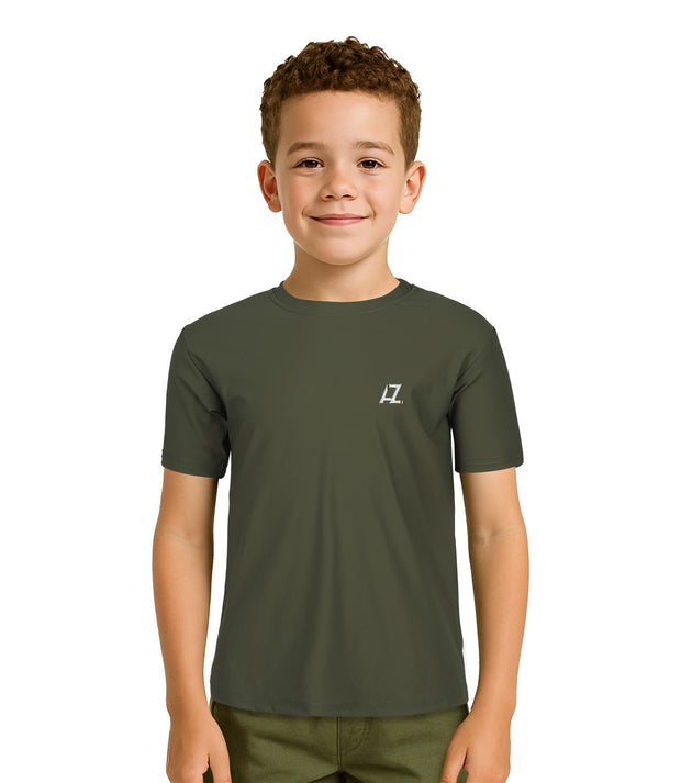 Kids Boys Plain Short Sleeves Active T Shirt Athletic Soft Breathable Summer Top