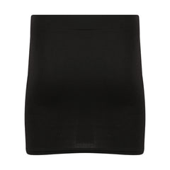 Kids Girls Black Mini School Skirt Stretch Waist Uniform Thigh Length Skirt