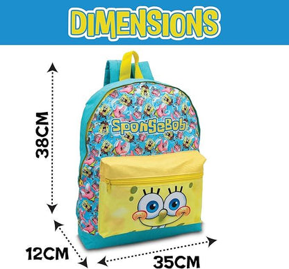 Kid SpongeBob SquarePants Rucksack Backpack Officially Licensed Sport School Bag