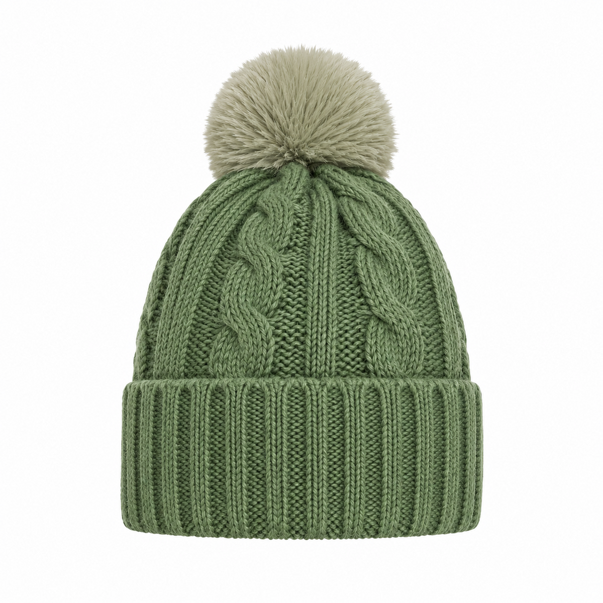 A2Z Ladies Hats Cable Chunky Bobble Knit Pom Pom Winter Warm Cozy Women Caps