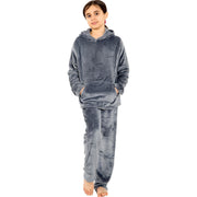 A2Z 4 Kids Childrens Warm Fleece twosie Hooded Pyjamas For Girls & Boys Sleepover 2 Piece Gift Set Age 5-6, 7-8, 9-10, 11-12 & 13 years