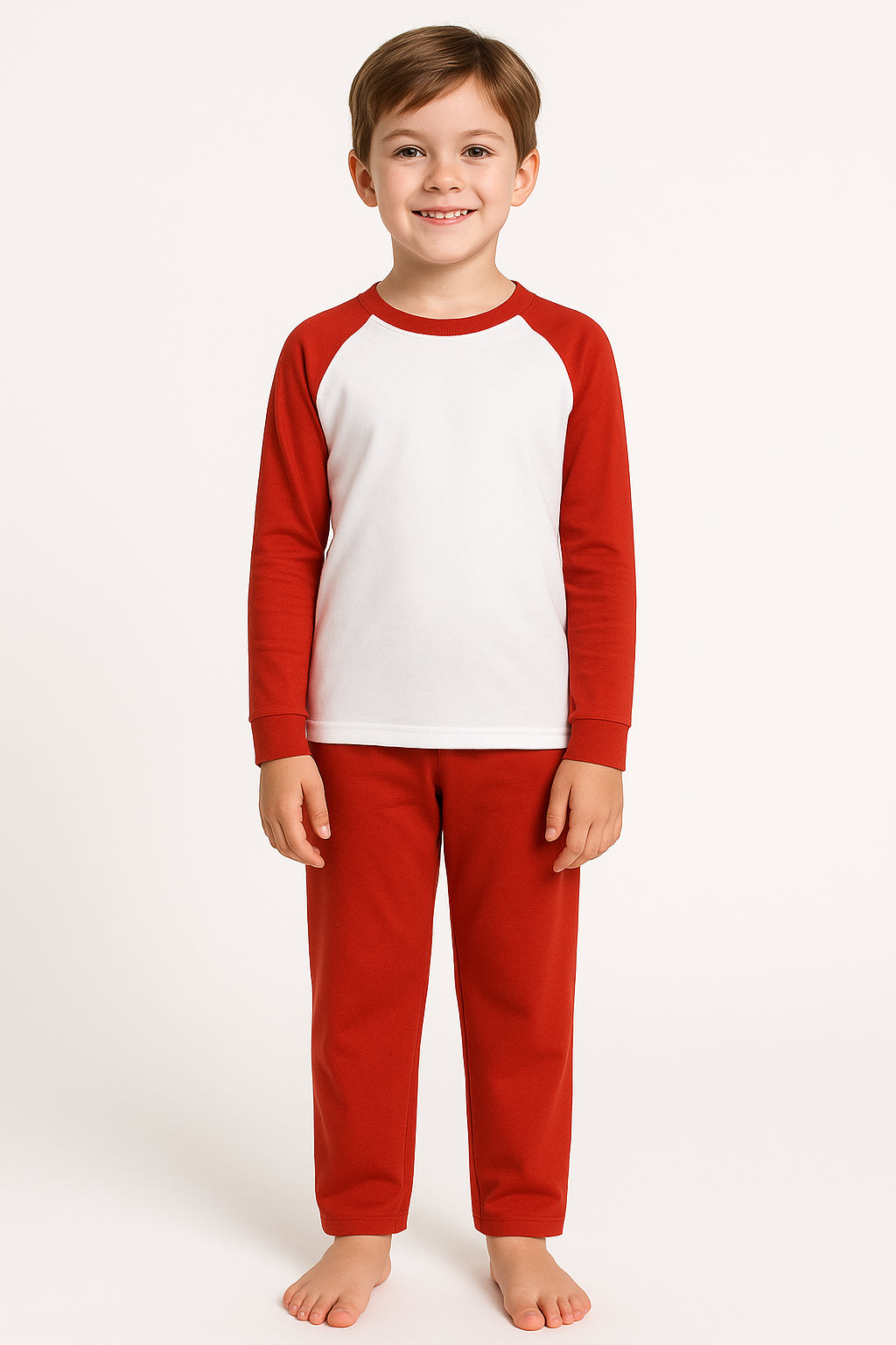 A2Z 4 Kids Girls Boys PJs Plain Color Stylish Color Contrast Pyjamas Sleepwear
