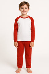 A2Z 4 Kids Girls Boys PJs Plain Color Stylish Color Contrast Pyjamas Sleepwear