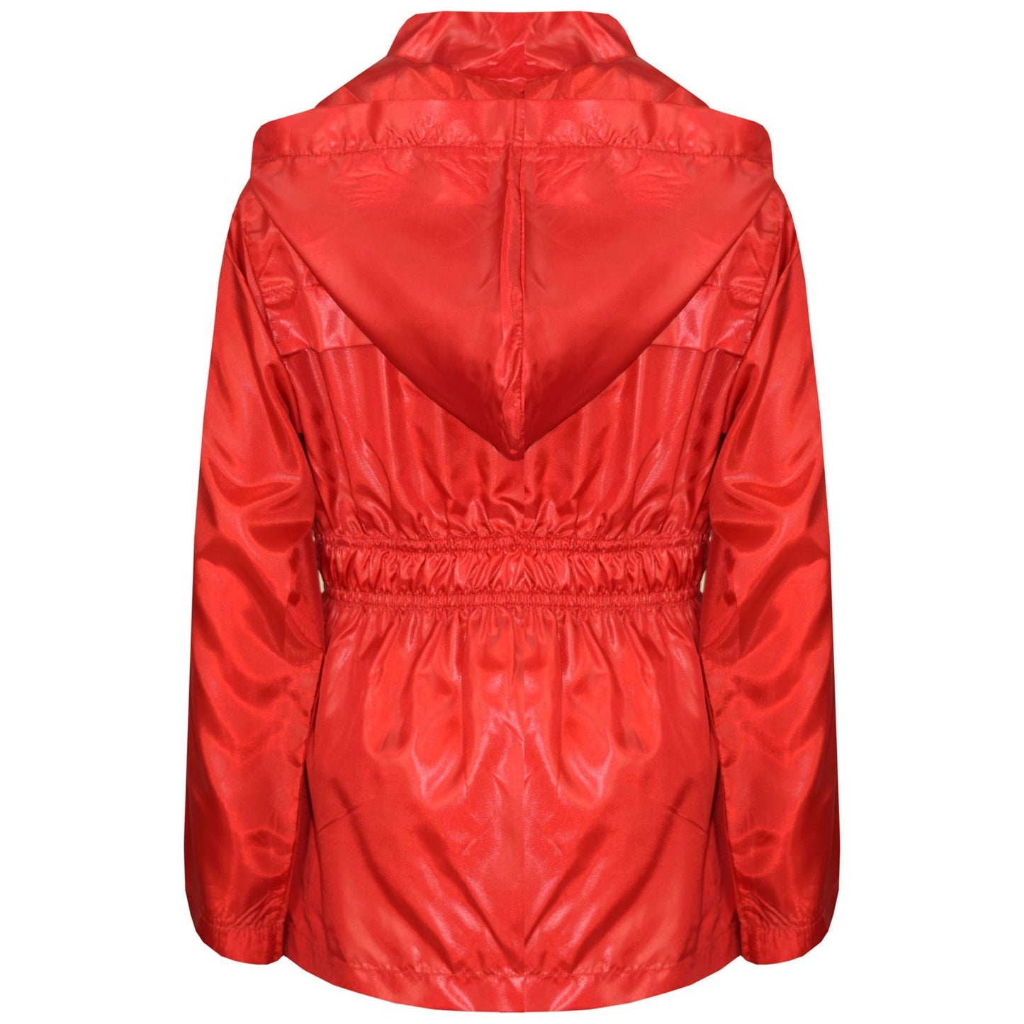 A2Z 4 Kids Unisex Raincoat Jackets Red Windbreaker Waterproof Parka Shower Resistant Hooded Raincoat Childrens Girls Boys Age 5 6 7 8 9 10 11 12 13 Years