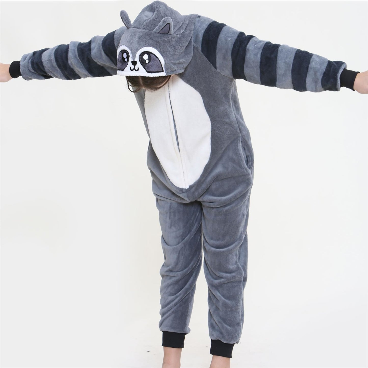 A2Z 4 Kids Girls Boys Raccoon Soft Fleece Kids Sleepsuit Xmas Pyjamas