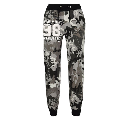 Boys Top Kids New York Brooklyn 98 Camouflage T Shirt Tops & Trouser Set 7-13 Yr