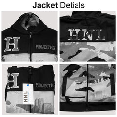 Kids Tracksuit Boys HNL Camouflage Hoodie & Botom Jog Suit Joggers Age 7-13 Year
