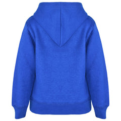 A2Z 4 Kids Girls Boys Sweat Shirt Tops Designer's Casual Plain Royal Blue Pullover Sweatshirt Fleece Hooded Jumper Coats New Age 2 3 4 5 6 7 8 9 10 11 12 13 Years