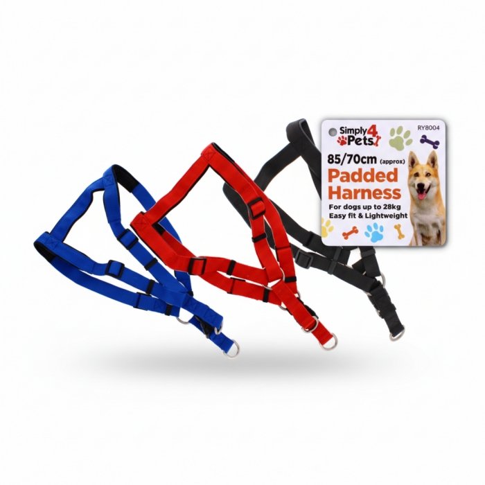 A2Z Padded Dog Harness Adjustable Lightweight Pet Harness 85 x 70 cm
