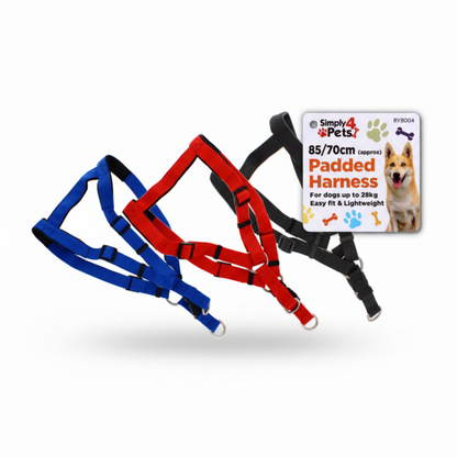 A2Z Padded Dog Harness Adjustable Lightweight Pet Harness 85 x 70 cm